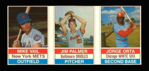 Jim Palmer, Jorge Orta, Mike Vail [L Panel Hand Cut]