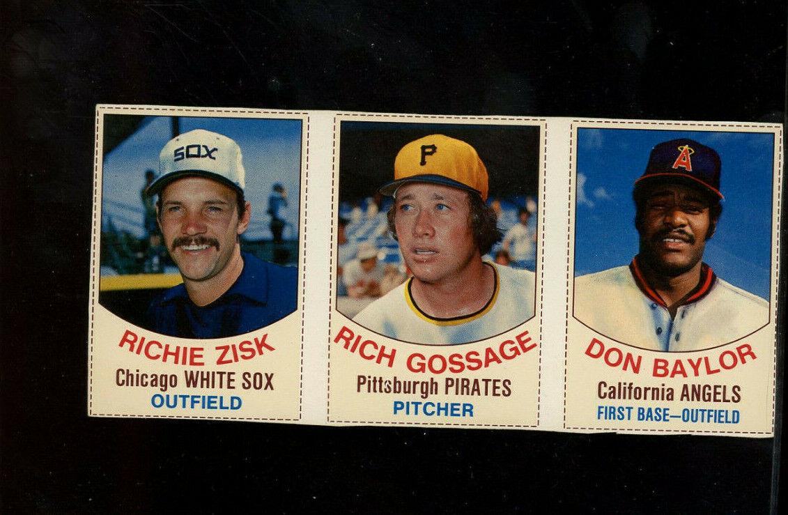 Don Baylor, Rich Gossage, Richie Zisk [L Panel Hand Cut]