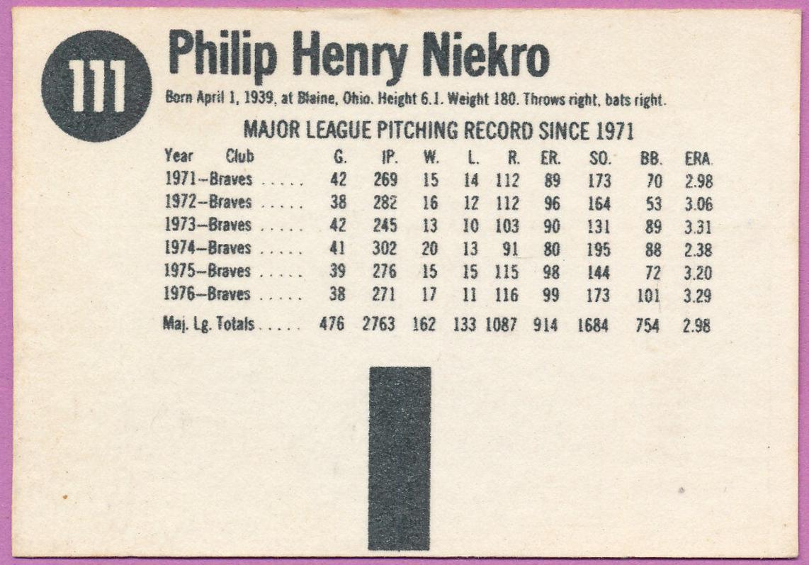 Phil Niekro #111
