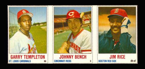 Garry Templeton, Jim Rice, Johnny Bench [Hand Cut Panel]