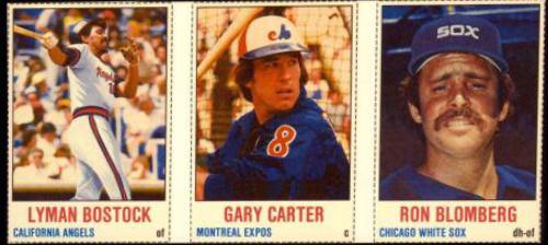 Gary Carter, Lyman Bostock, Ron Blomberg [Hand Cut Panel]