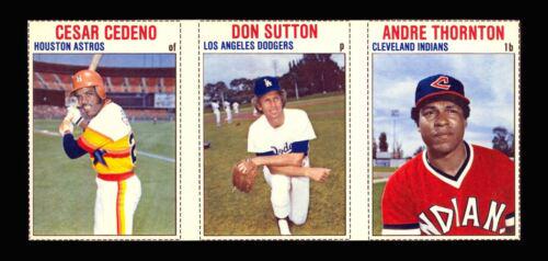 Andre Thornton, Cesar Cedeno, Don Sutton [Hand Cut Panel]