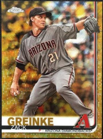 Zack Greinke [Gold Wave Refractor] #23