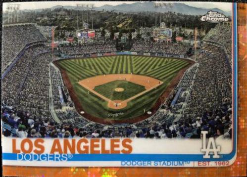 Dodger Stadium [Orange Refractor] #254