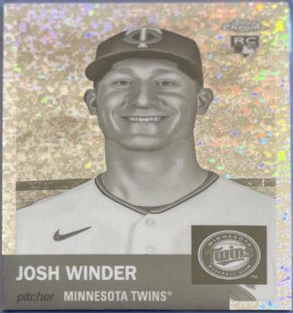 Josh Winder [Black & White Mini-Diamond Refractor] #115