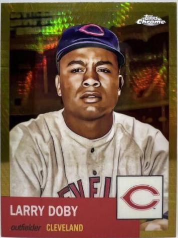 Larry Doby [Gold Prism Refractor] #270