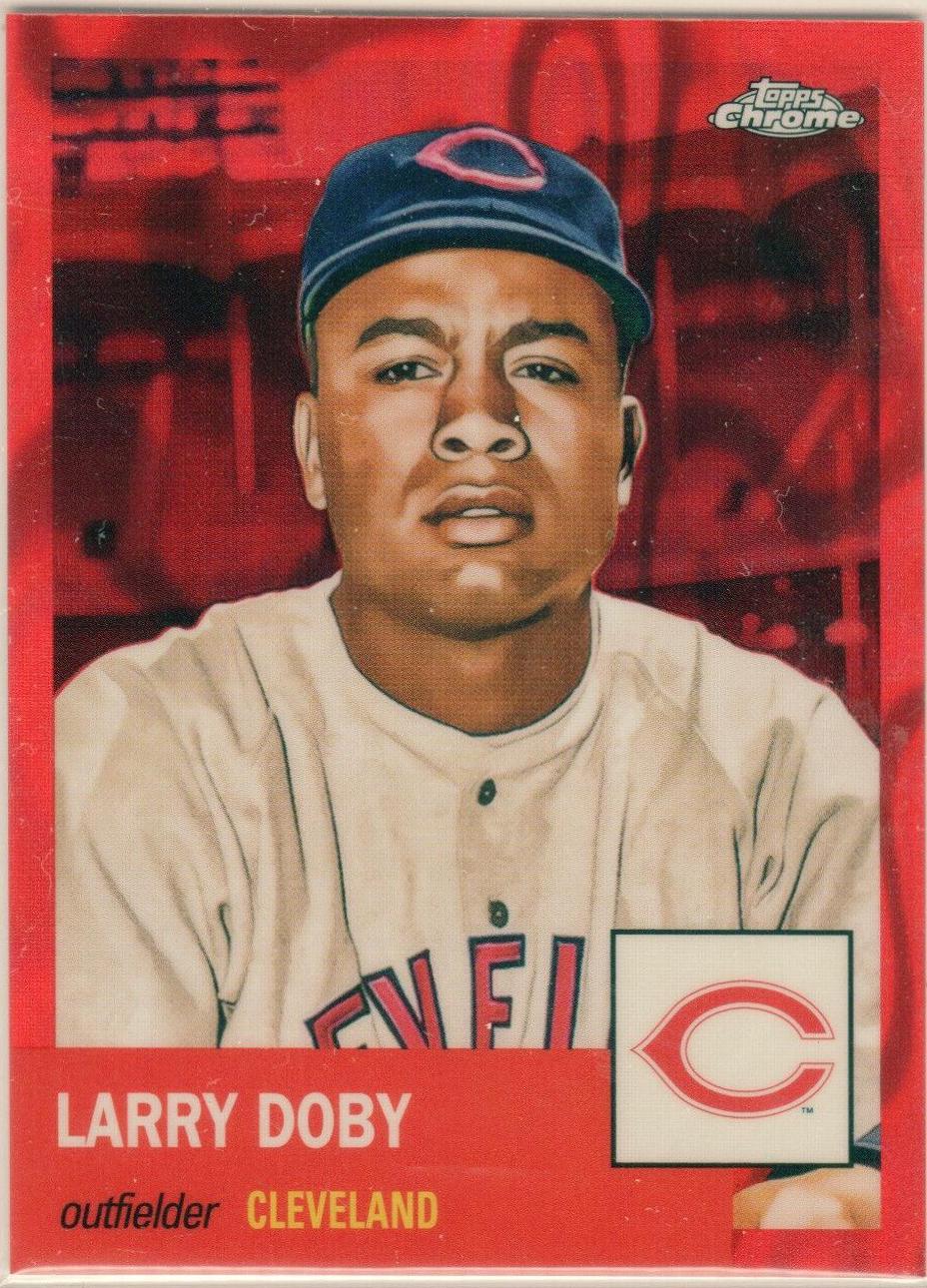 Larry Doby [Red Lava Refractor] #270