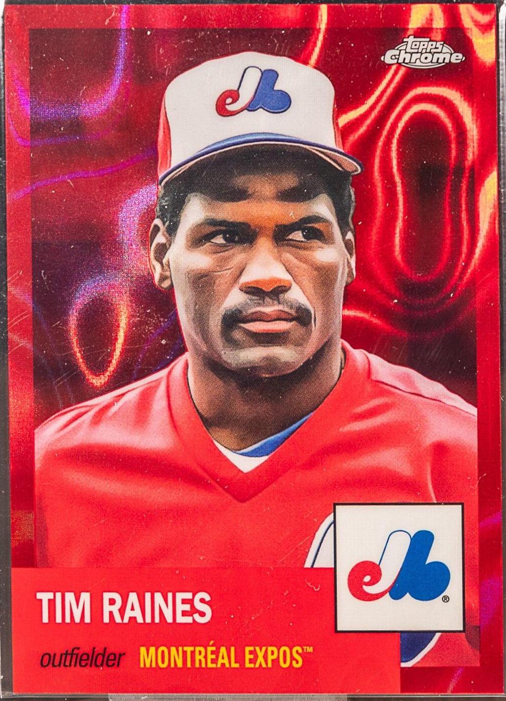 Tim Raines [Red Lava Refractor] #478