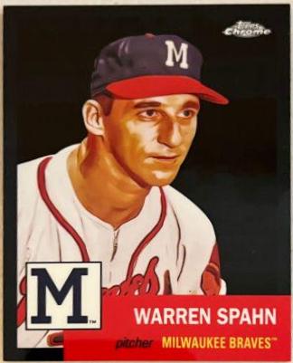 Warren Spahn [Black Refractor] #254