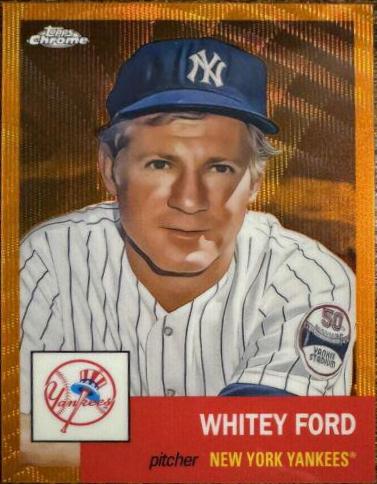 Whitey Ford [Orange Wave Refractor] #297