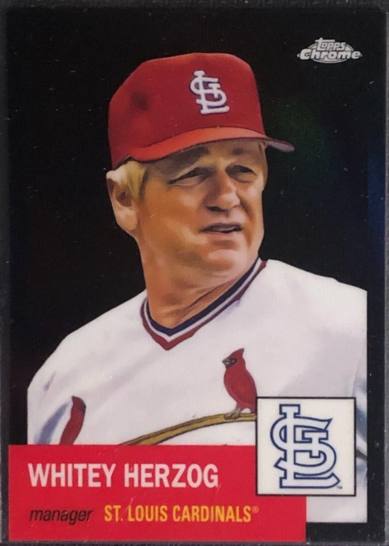 Whitey Herzog [Black Refractor] #338