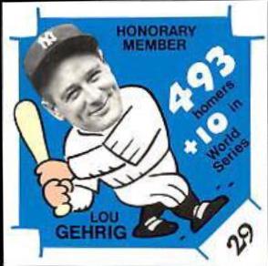 Lou Gehrig #29