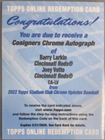 Barry Larkin, Joey Votto #CA-LV
