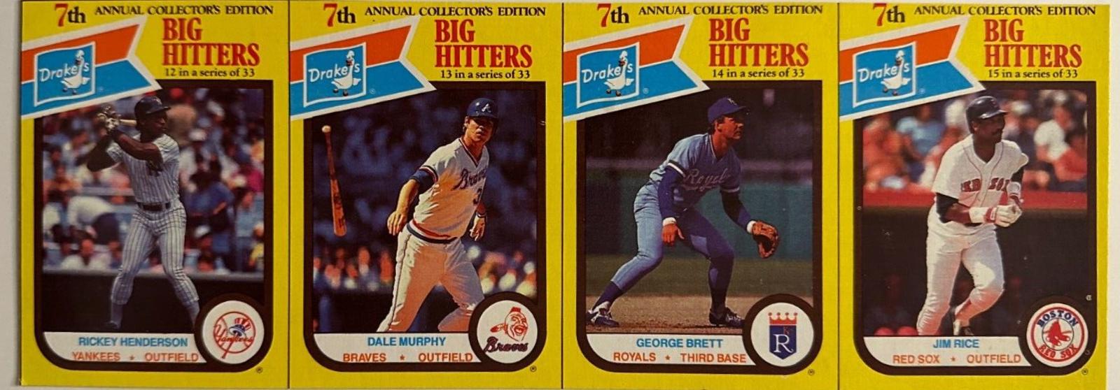 Dale Murphy, Rickey Henderson [Hand Cut Panel]