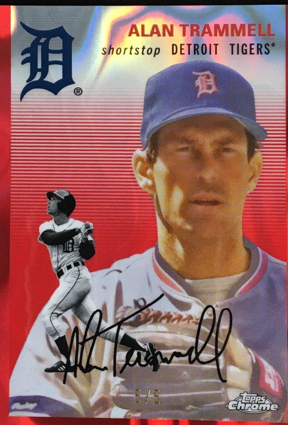 Alan Trammell [Red Lava Refractor] #490
