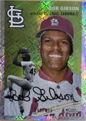 Bob Gibson [Topps Refractor] #480