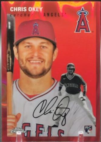 Chris Okey [Red Lava Refractor] #156