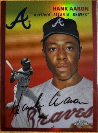 Hank Aaron [Red Refractor] #432