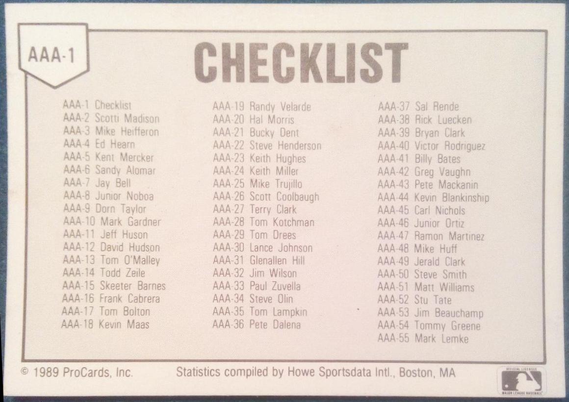 Checklist #AAA-1