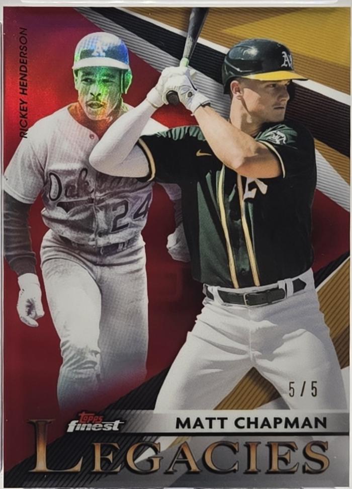 Matt Chapman, Rickey Henderson [Red Refractor] #FL-MCH