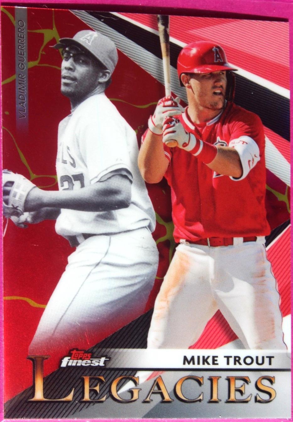 Mike Trout, Vladimir Guerrero [Kintsuskuroi Red Gold Refractor] #FL-MT