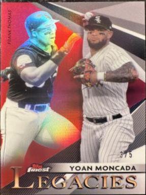 Yoan Moncada, Frank Thomas [Red Refractor] #FL-YM
