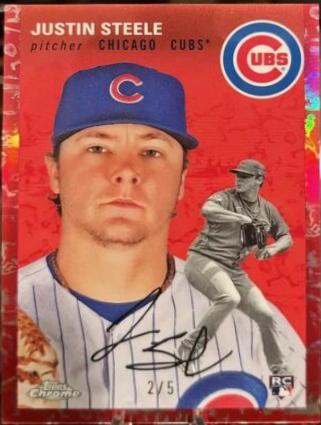 Justin Steele [Cream Red Refractor] #148