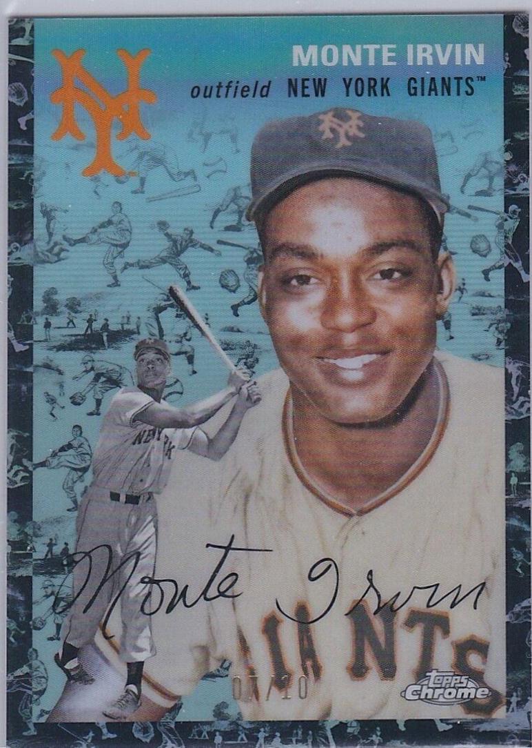 Monte Irvin [Cream Black Refractor] #435