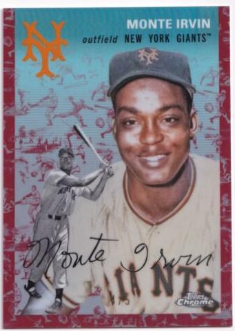 Monte Irvin [Cream Red Refractor] #435
