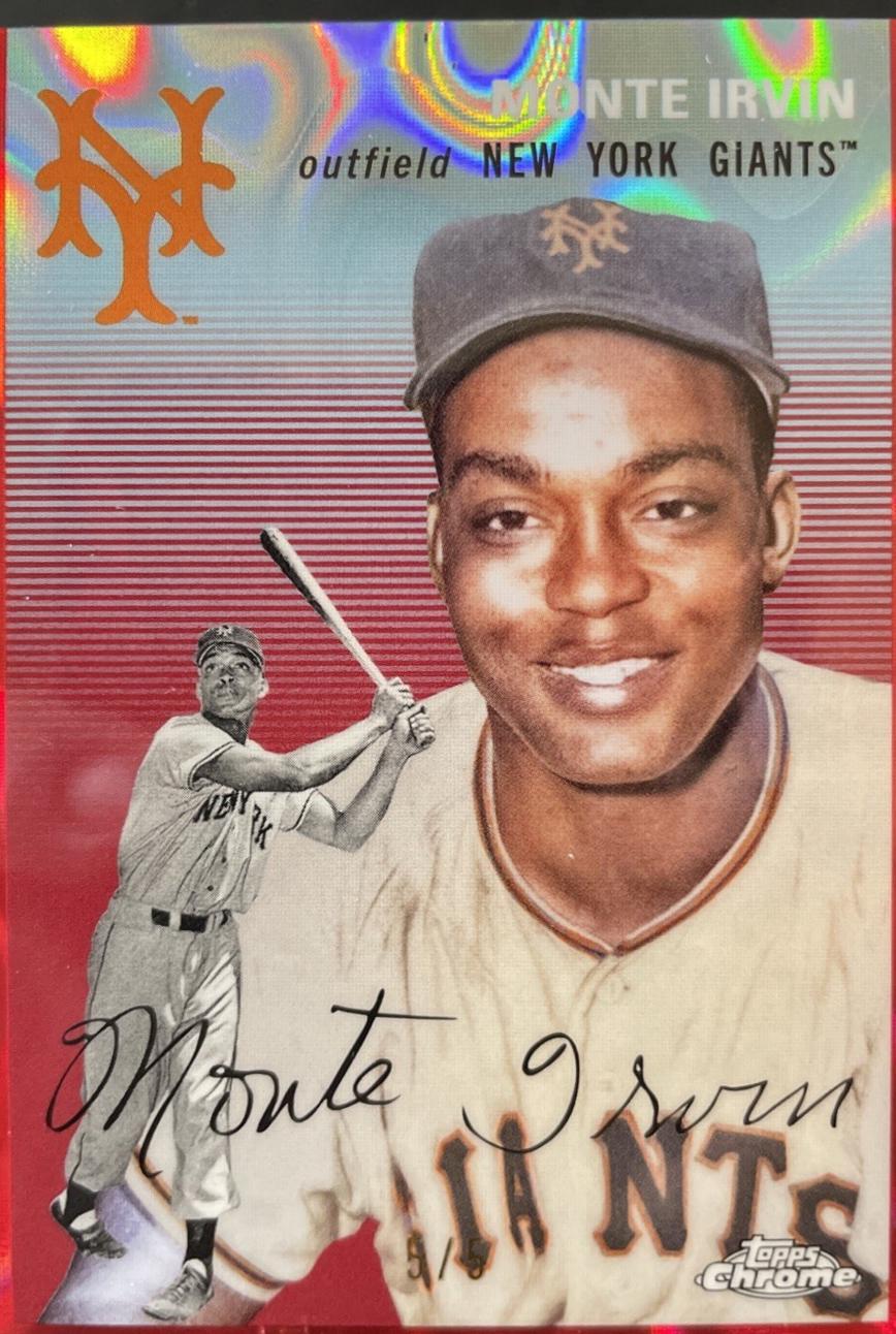 Monte Irvin [Red Lava Refractor] #435
