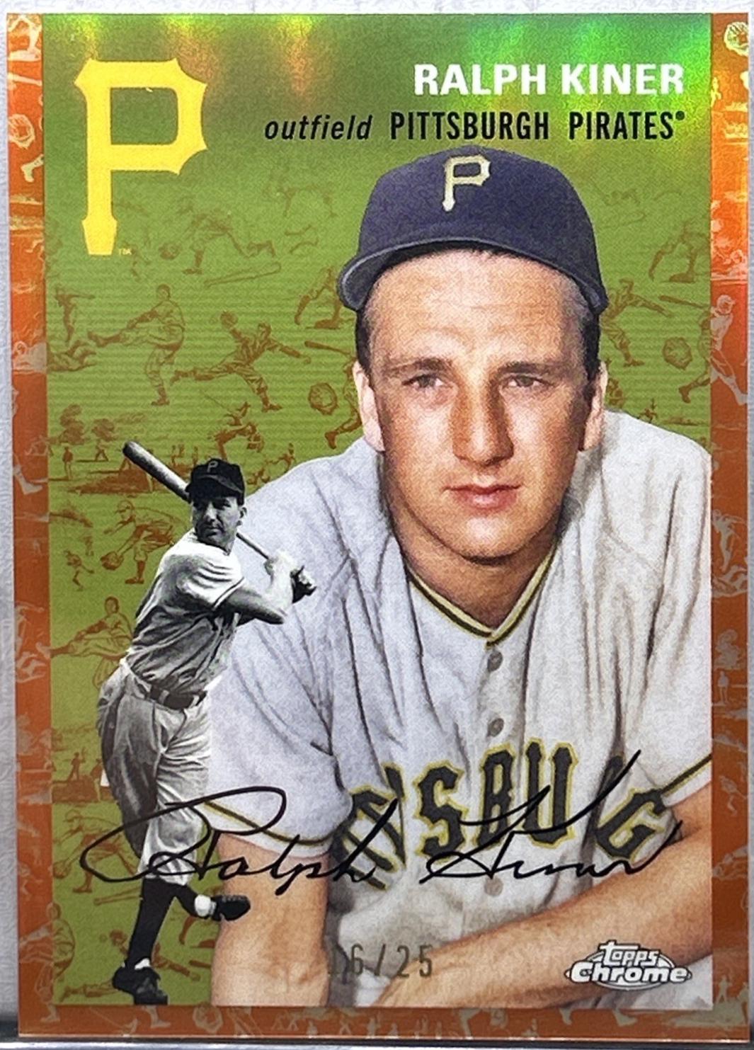 Ralph Kiner [White Orange Refractor] #414