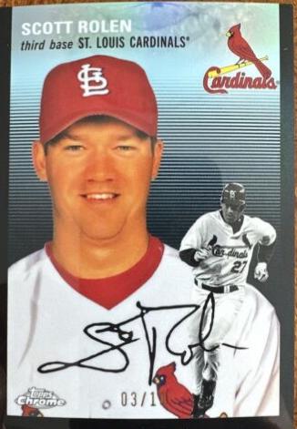 Scott Rolen [Black Refractor] #136