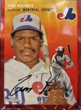 Tim Raines [Red Lava Refractor] #428