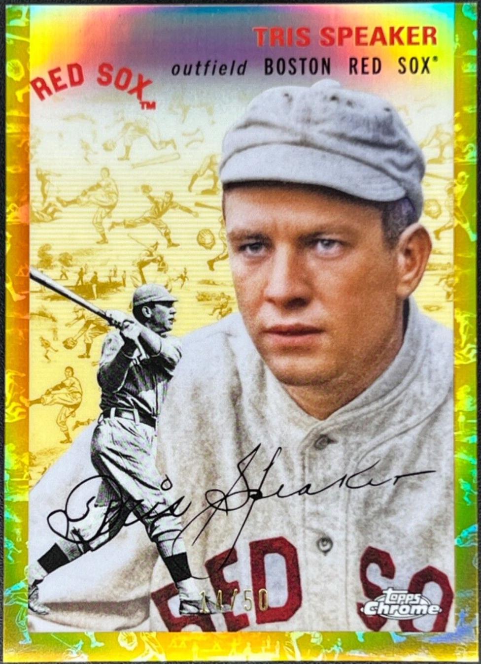 Tris Speaker [Cream Gold Refractor] #474