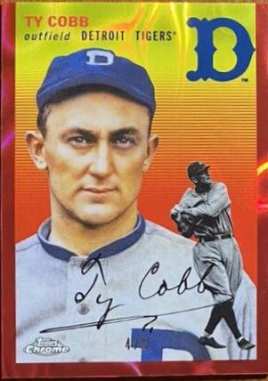 Ty Cobb [Red Lava Refractor] #464