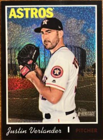 Justin Verlander [Chrome Black Refractor] #THC-426