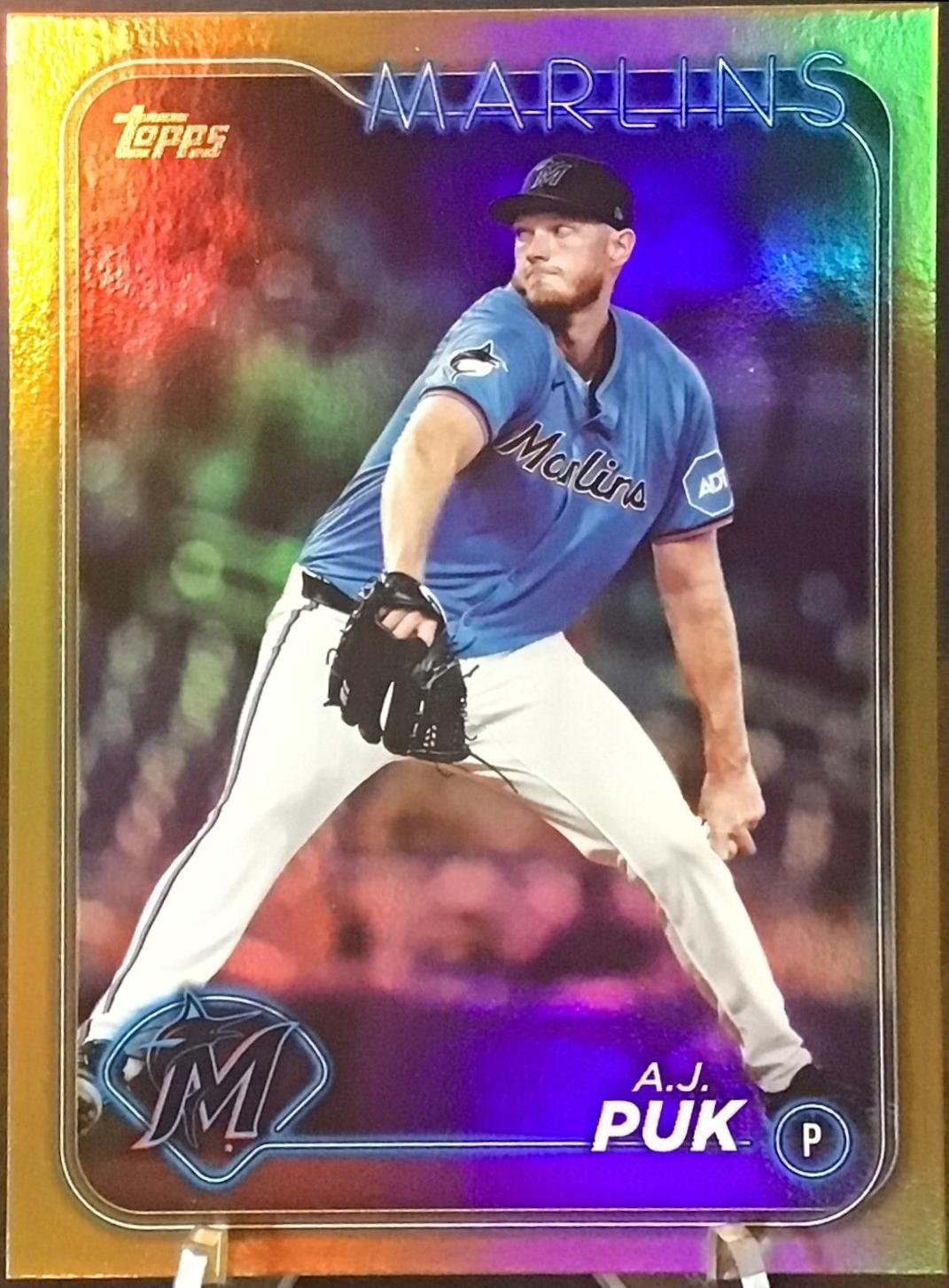 A.J. Puk [Gold Rainbow Foil] #US330