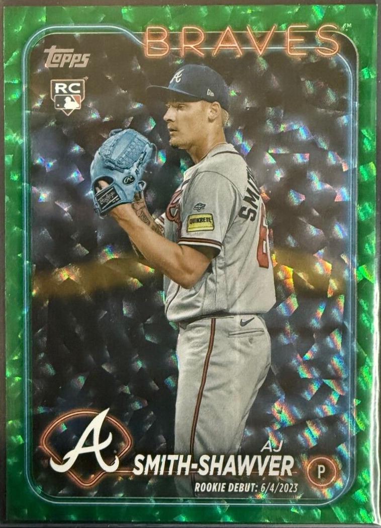 AJ Smith-Shawver [Green Crackle Foilboard] #US316