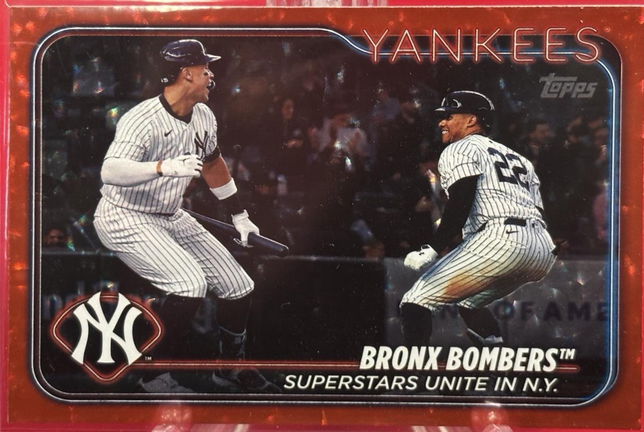 Aaron Judge & Juan Soto [Red Crackle Foilboard] #US181