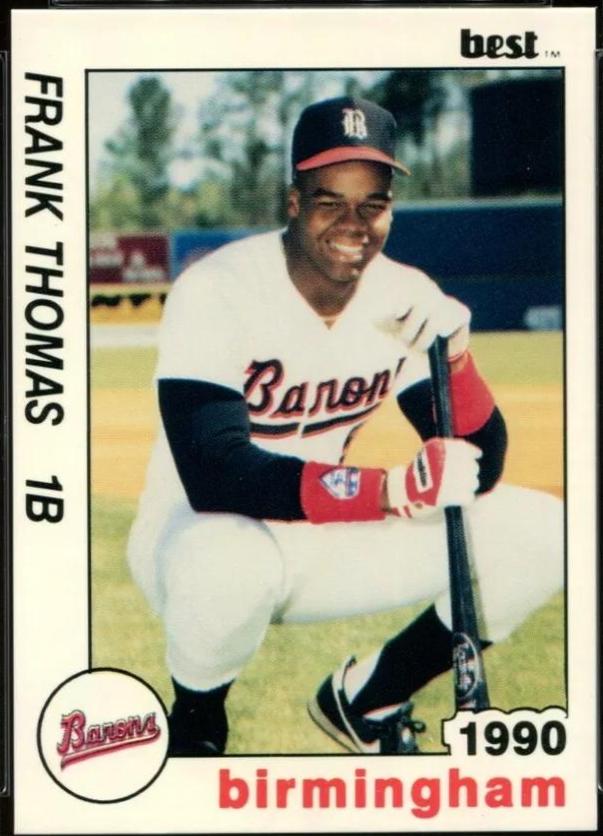 Frank Thomas Official Barons Cards #1