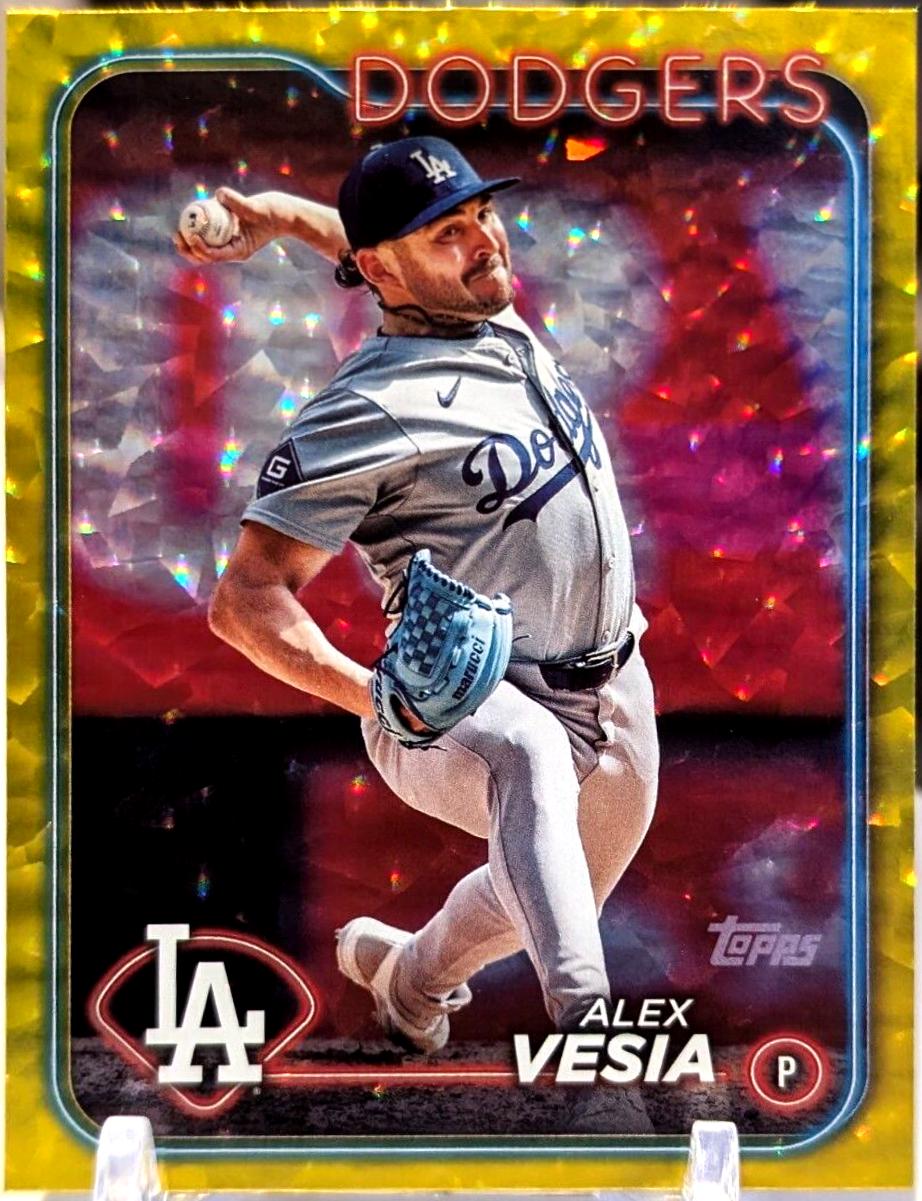 Alex Vesia [Yellow Crackle Foilboard] #US258