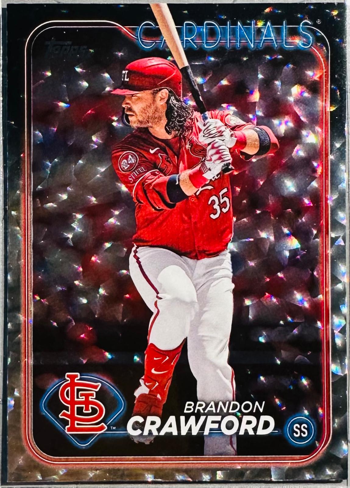 Brandon Crawford [Silver Crackle Foilboard] #US31
