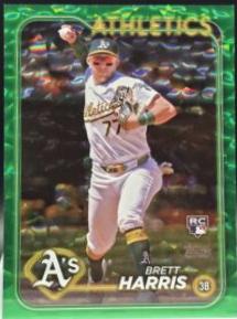 Brett Harris [Green Crackle Foilboard] #US199