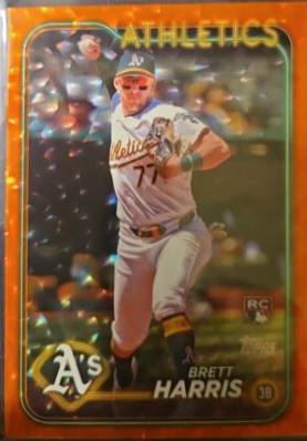 Brett Harris [Orange Crackle Foilboard] #US199