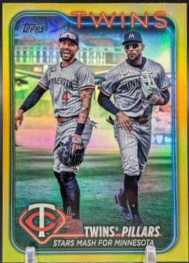 Byron Buxton & Carlos Correa [Gold Rainbow Foil] #US289