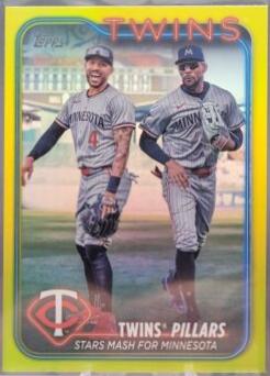 Byron Buxton & Carlos Correa [Yellow Rainbow Foil] #US289