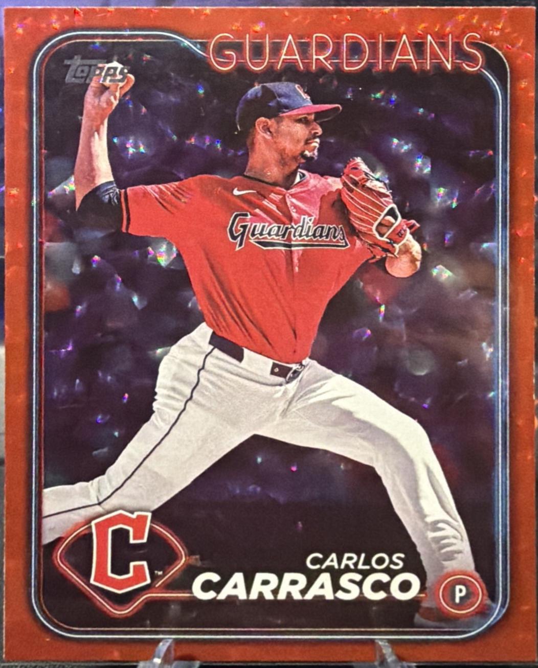 Carlos Carrasco [Red Crackle Foilboard] #US118