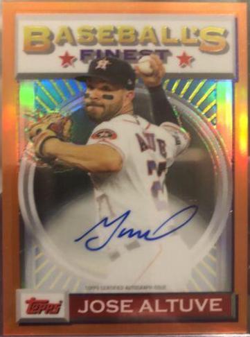 Jose Altuve [Orange Refractor] #JA