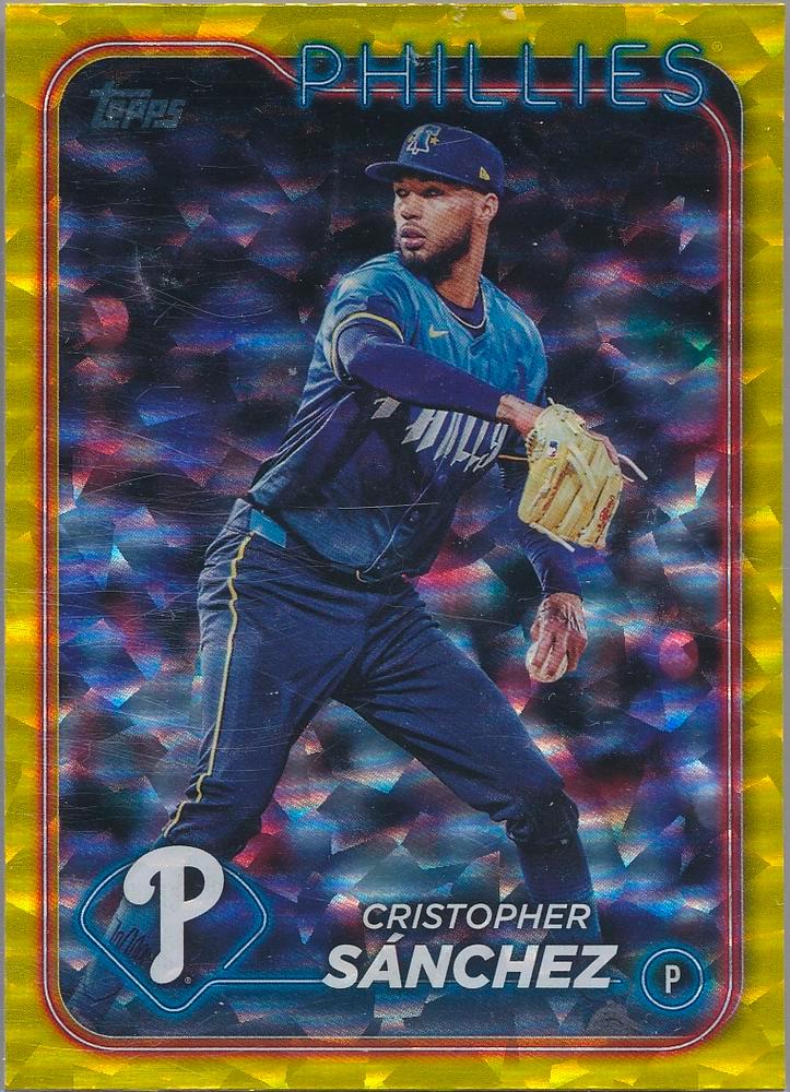 Cristopher Sanchez [Yellow Crackle Foilboard] #US32