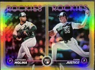 Evan Justice & Anthony Molina [Gold Rainbow Foil] #US270